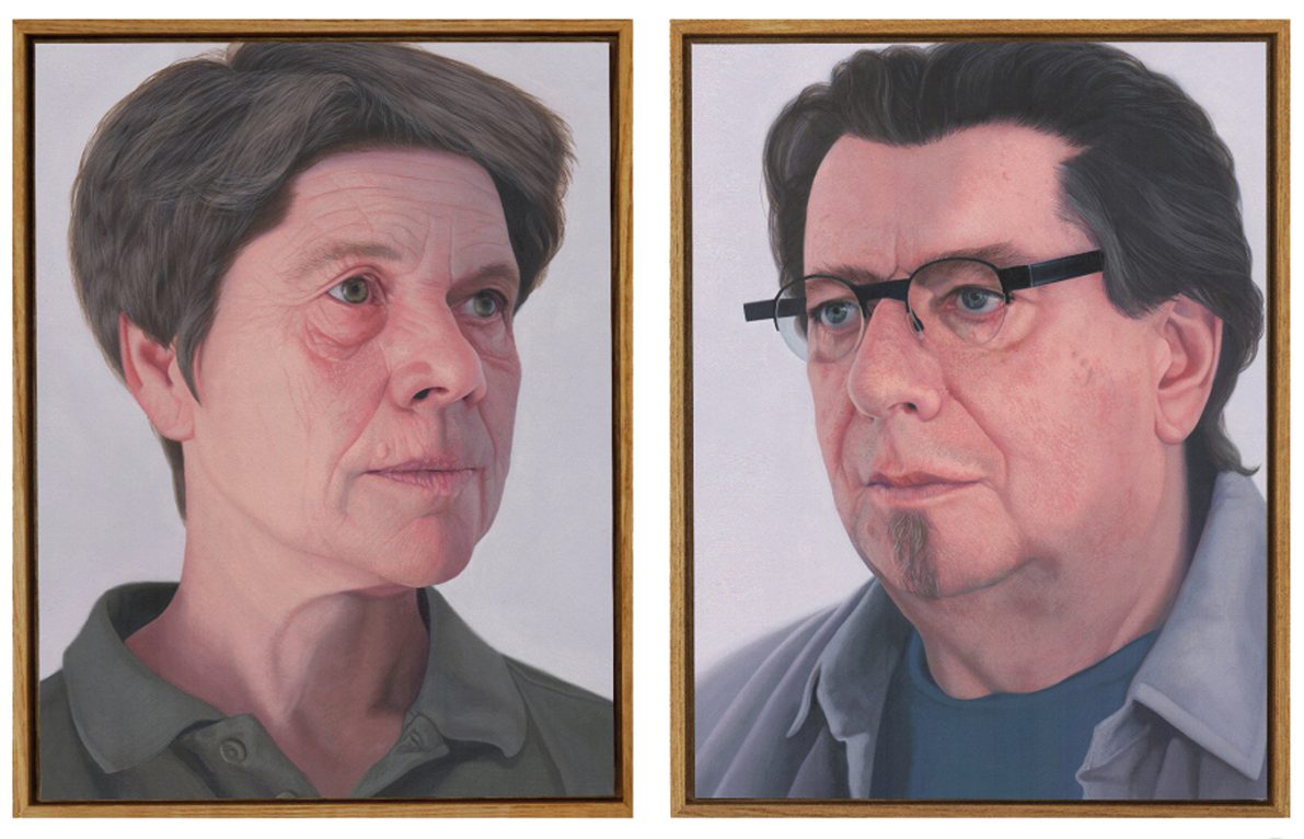 Das Stifter-Ehepaar Gabriela Palm und Wolfram Grzabka malte Gabriele Grones 2022 in Öl auf Leinwand. Das Stifter-Ehepaar Gabriela Palm und Wolfram Grzabka malte Gabriele Grones 2022 in Öl auf Leinwand.